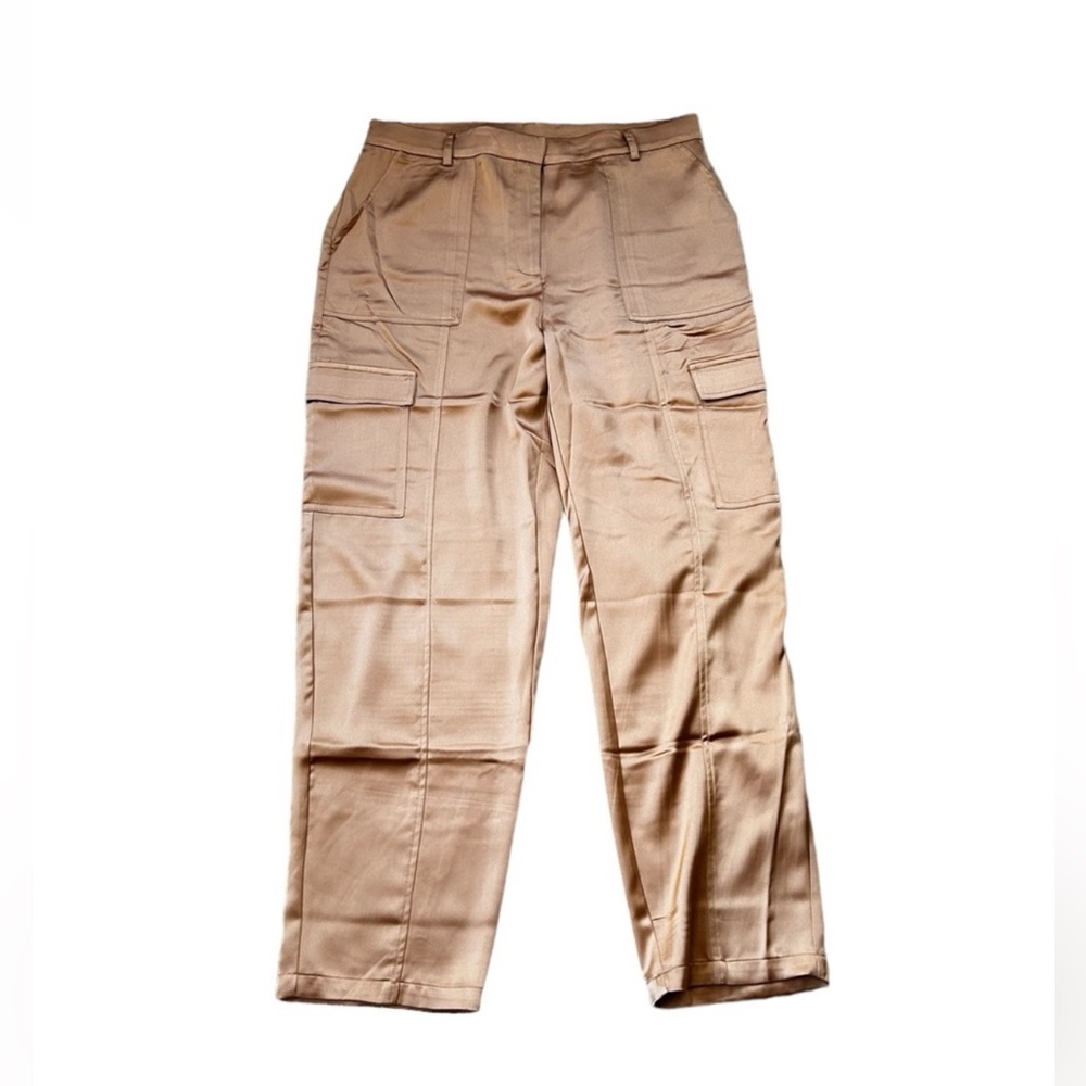 EUC Bailey 44 Bronze Satin Cargo Pants